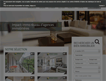 Tablet Screenshot of impact-immo.com